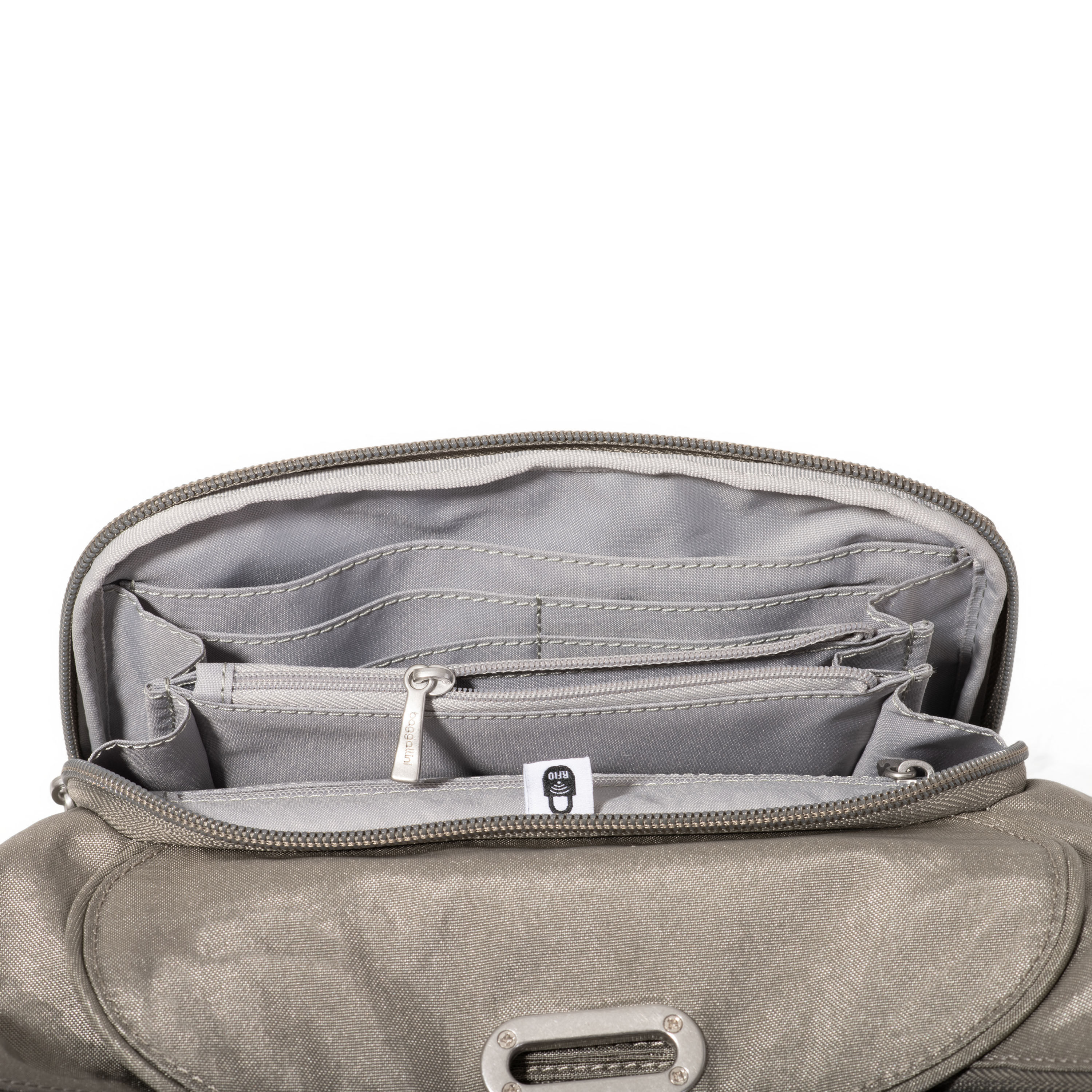 Coastal Flip Lock Half Moon Bag