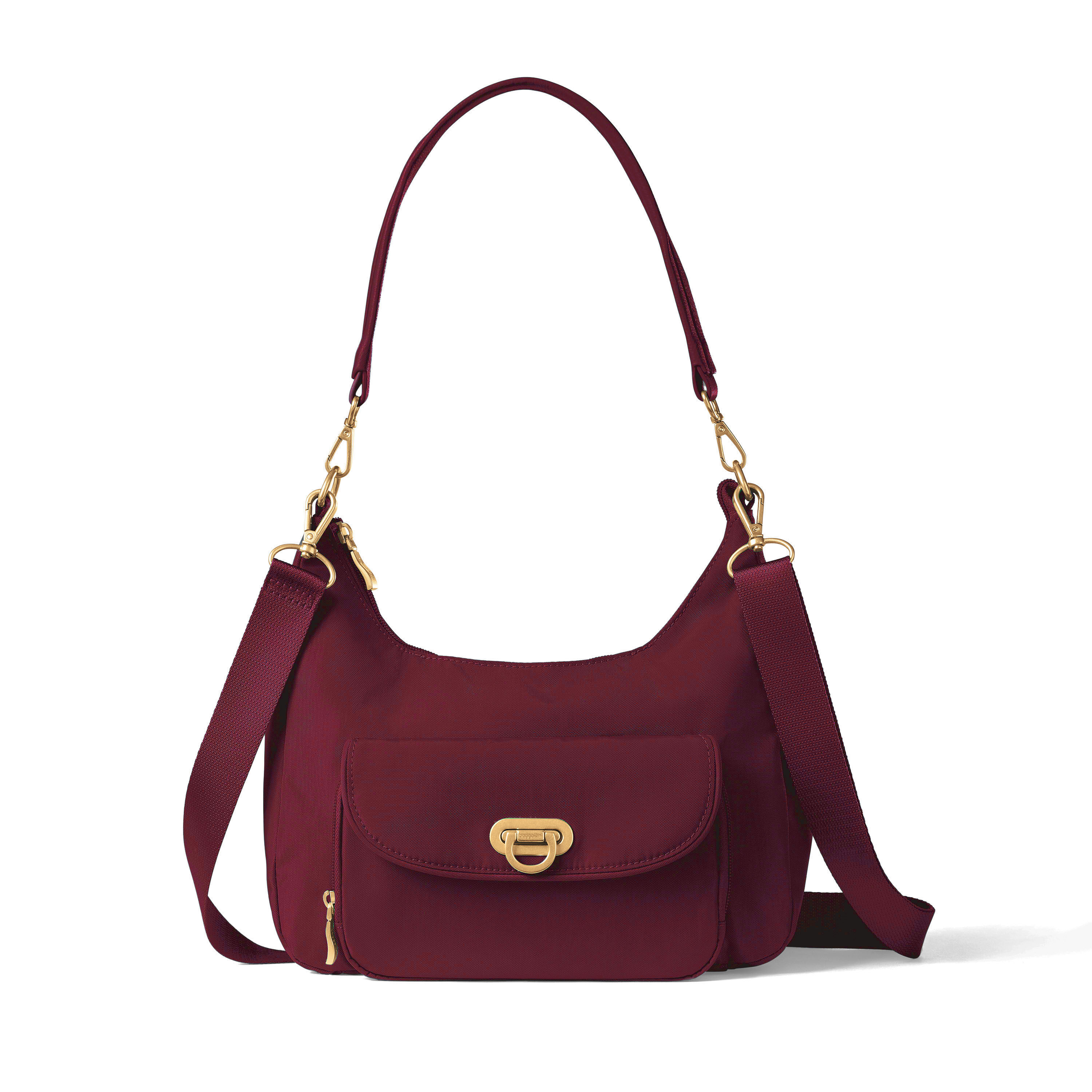 Coastal Flip Lock Half Moon Bag