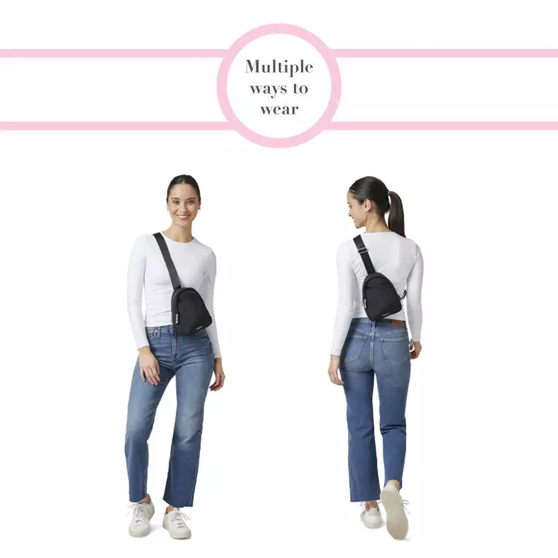 True Classic Double Zip Mini Sling