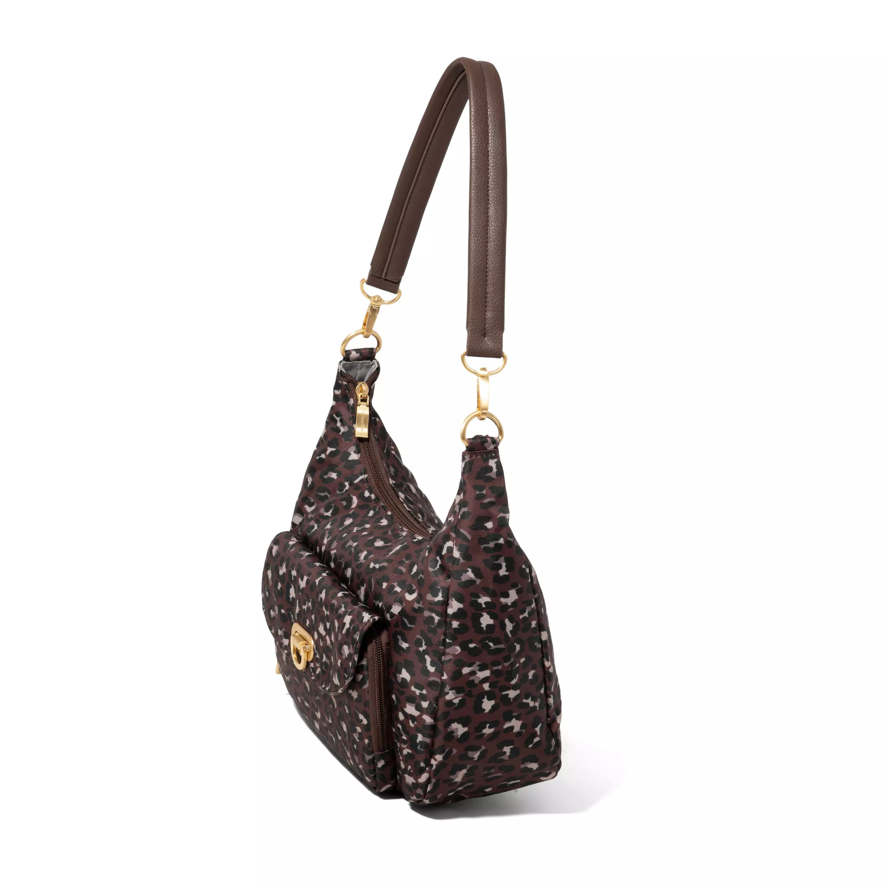 Coastal Flip Lock Half Moon Bag