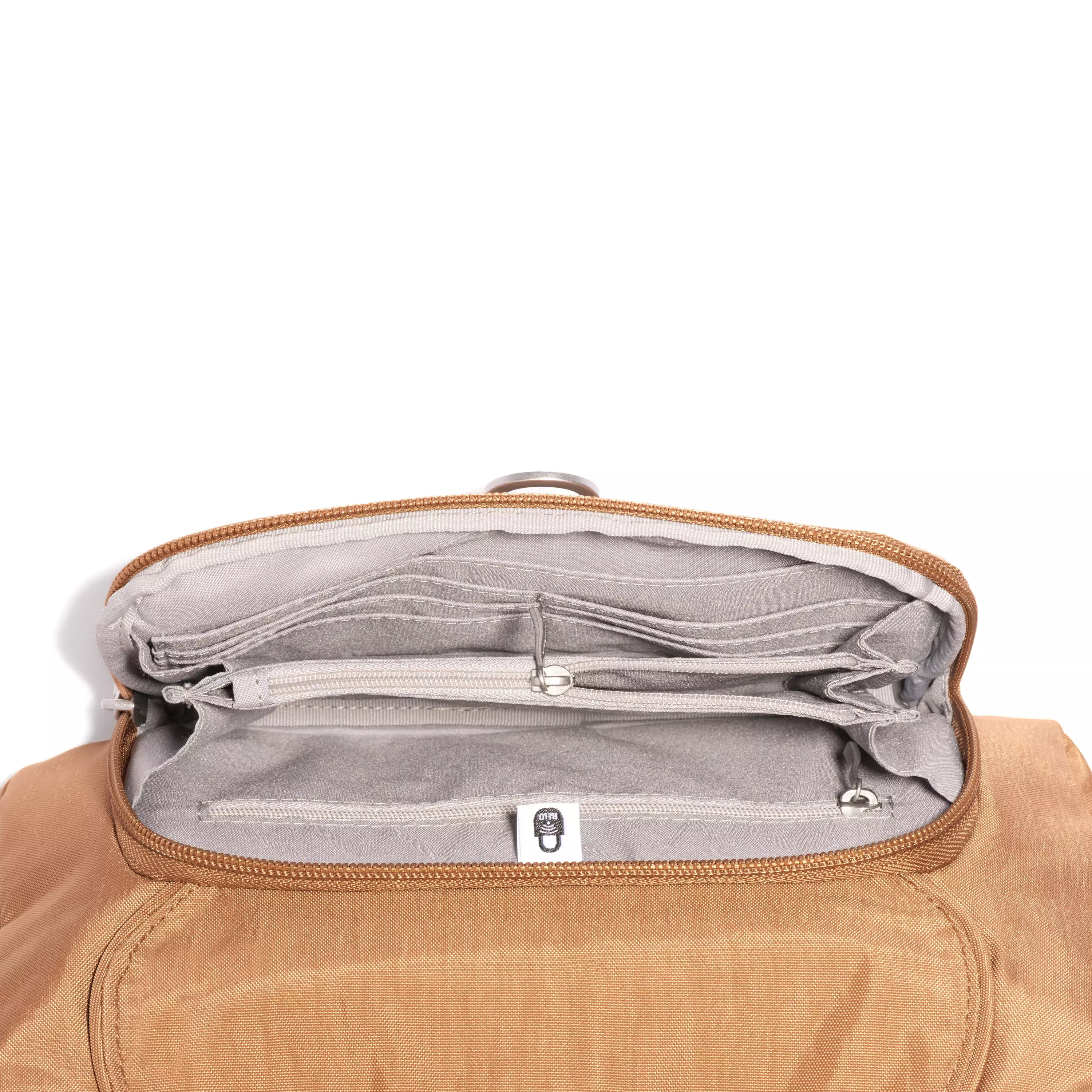Coastal Flip Lock Half Moon Bag