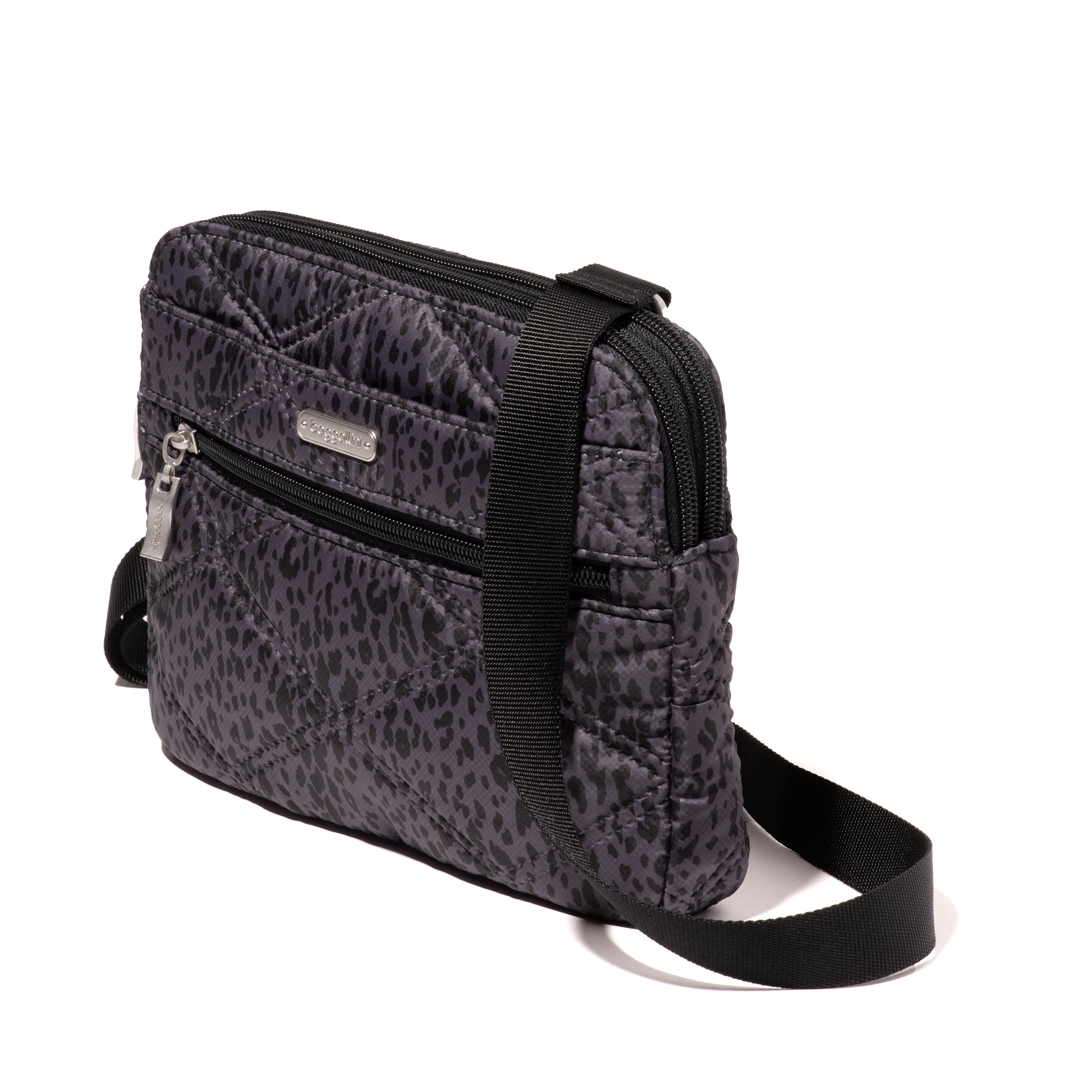 Quilted Double Zip Anytime Crossbody
