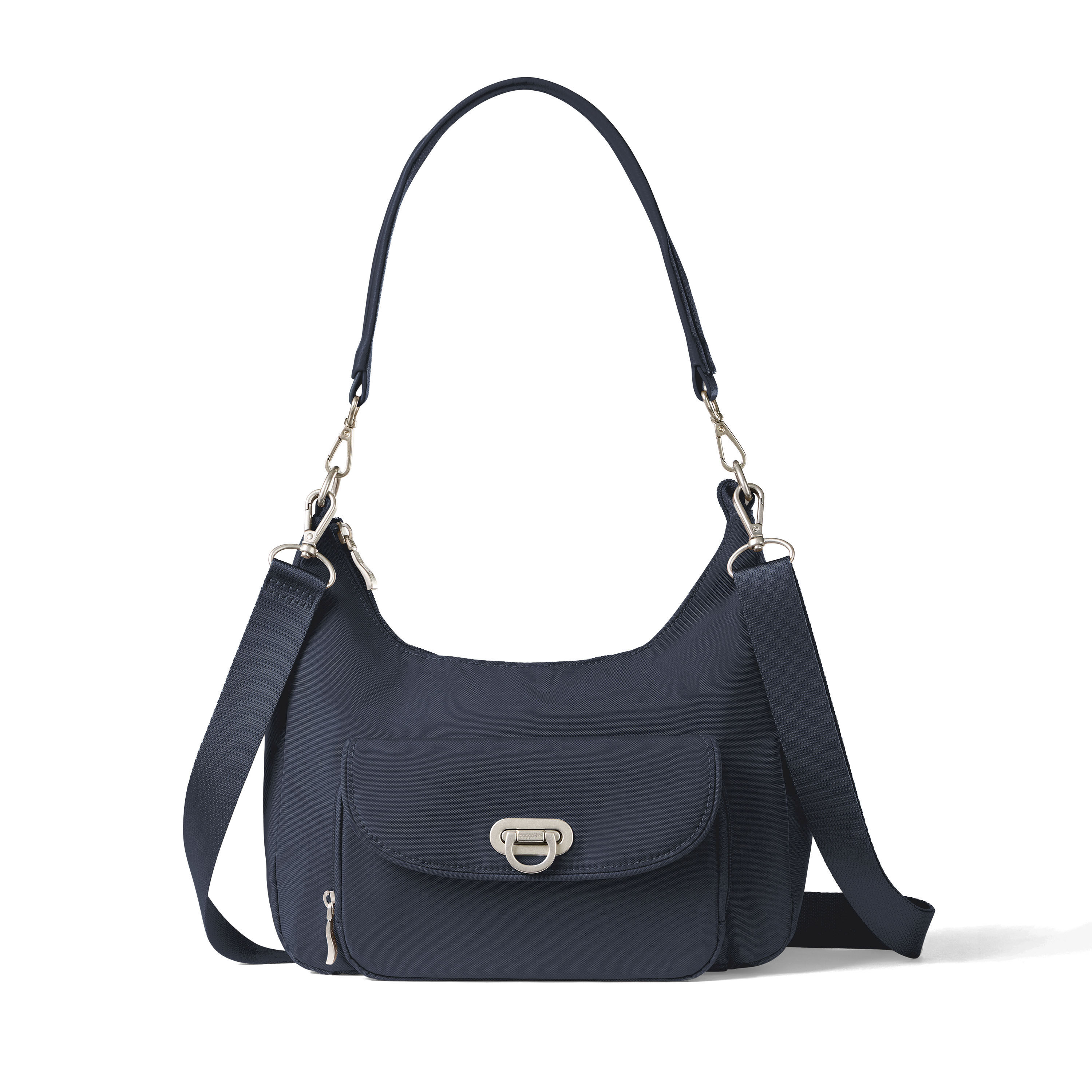 Coastal Flip Lock Half Moon Bag