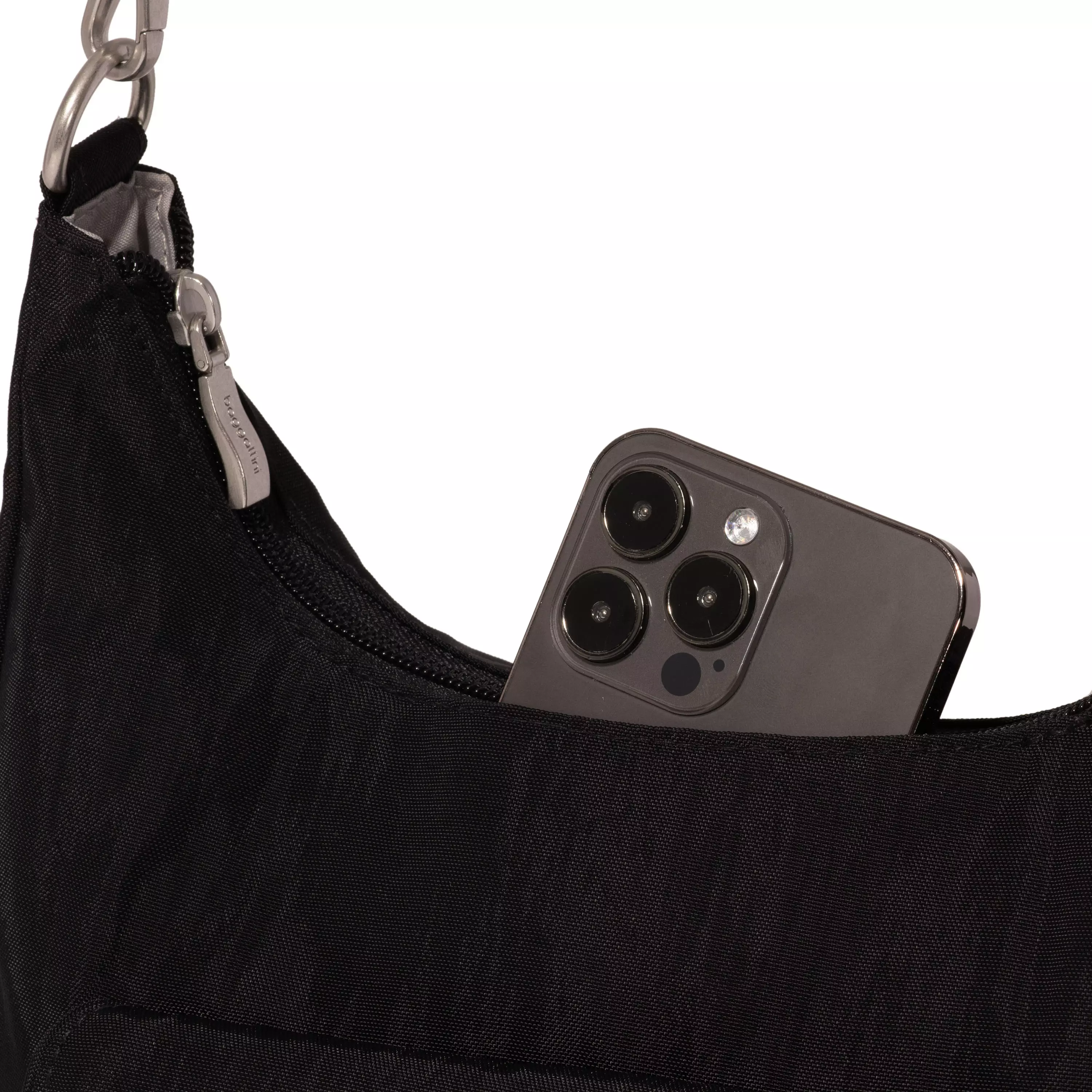 Coastal Flip Lock Half Moon Bag