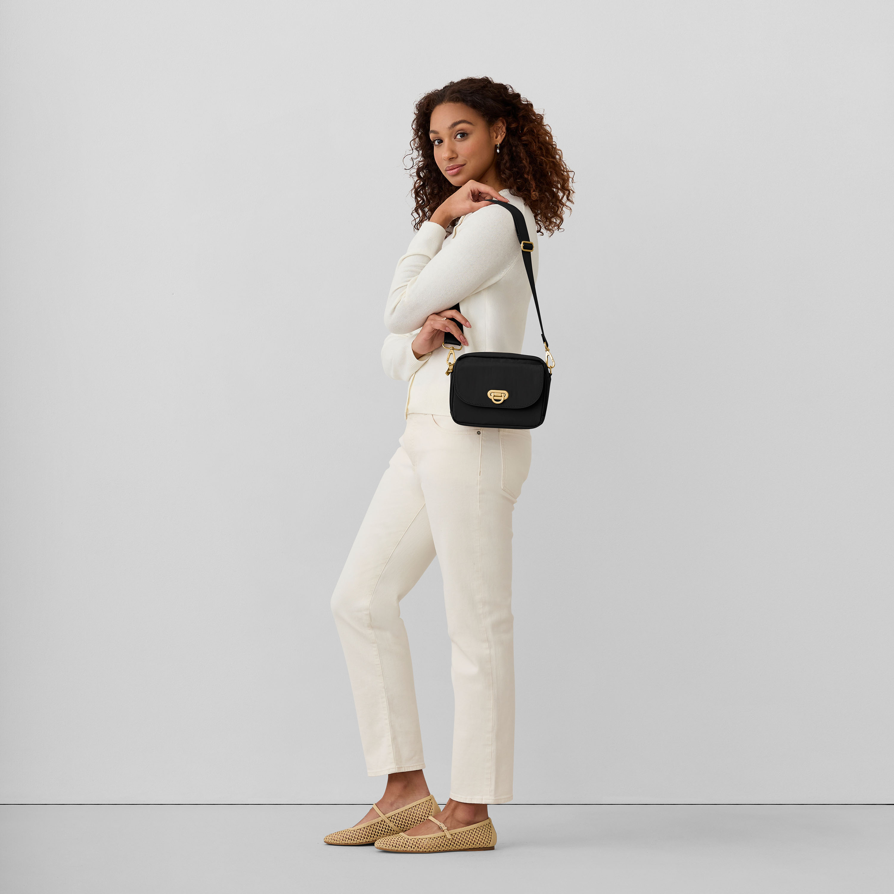 Coastal Flip Lock Camera Bag Crossbody