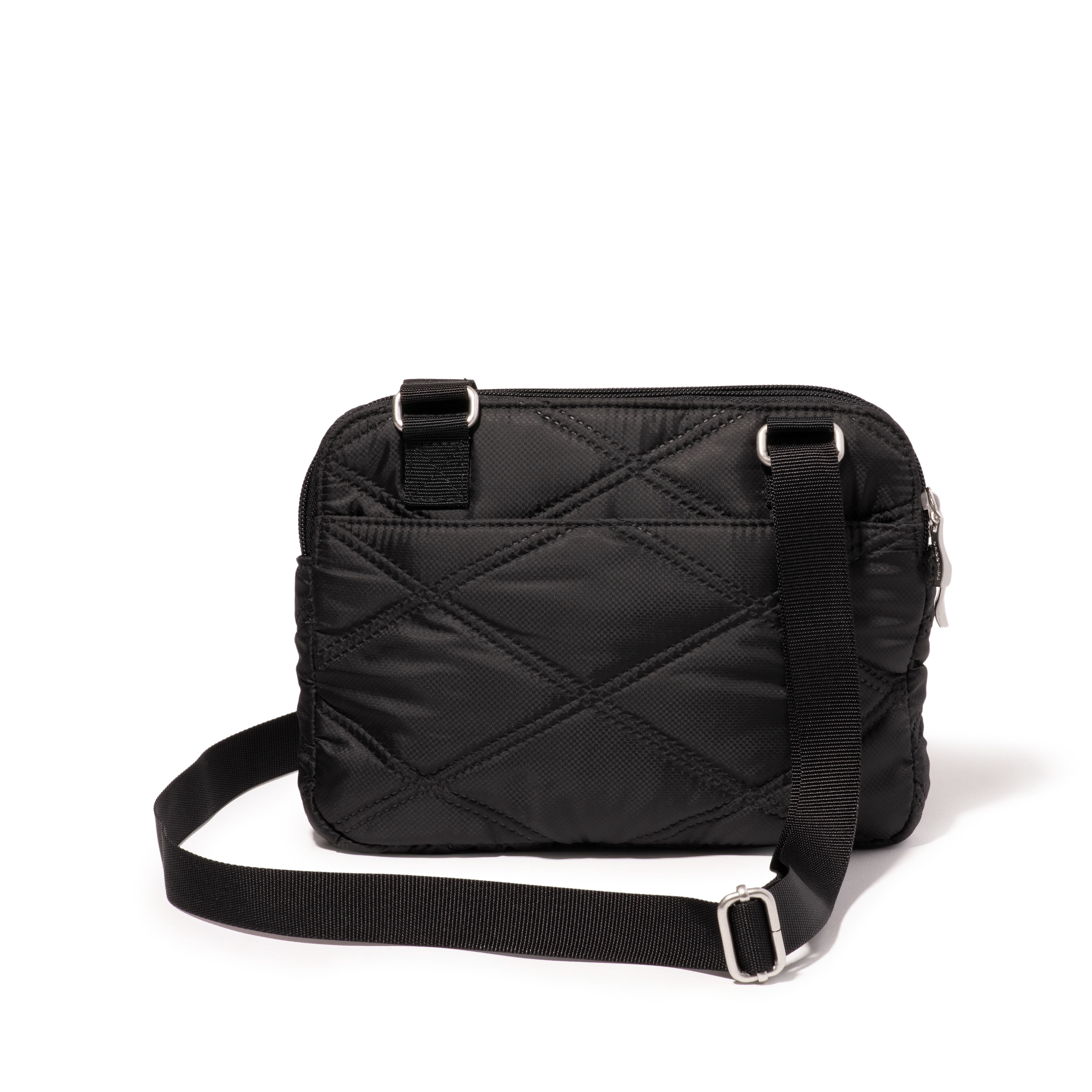 Quilted Double Zip Anytime Crossbody