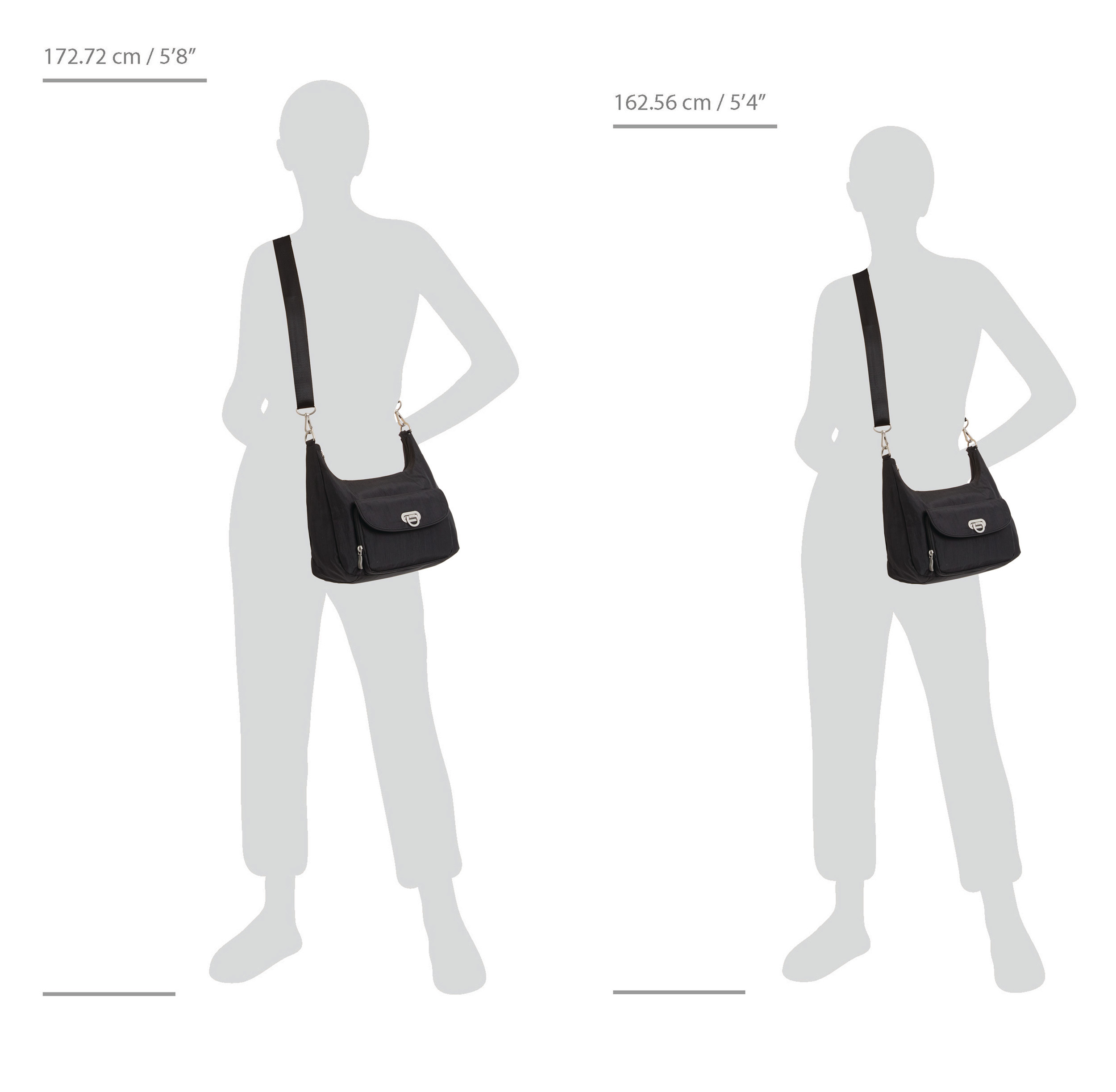 Coastal Flip Lock Half Moon Bag