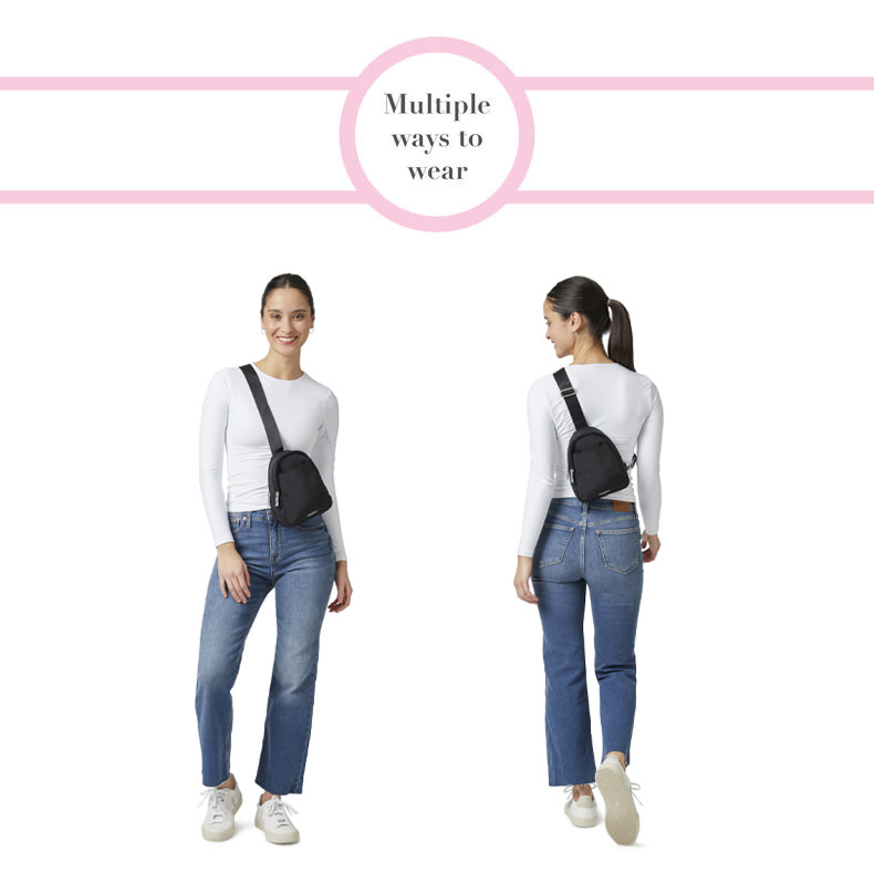 True Classic Double Zip Mini Sling
