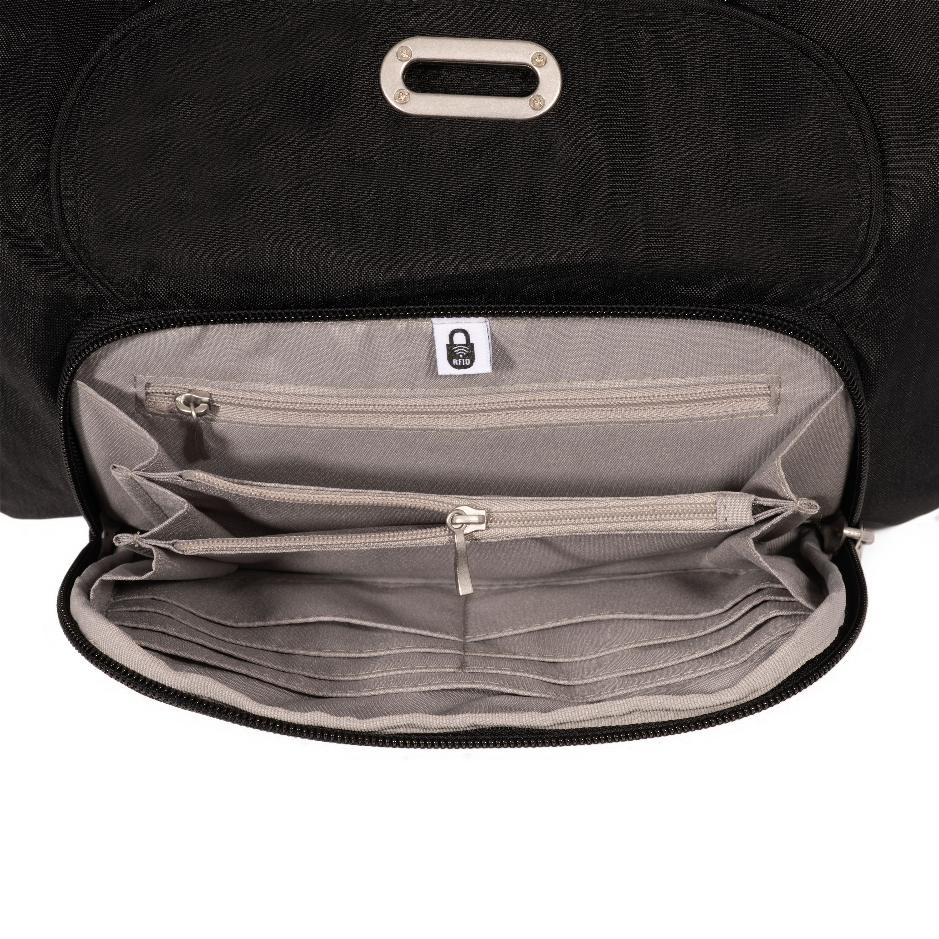 Coastal Flip Lock Half Moon Bag