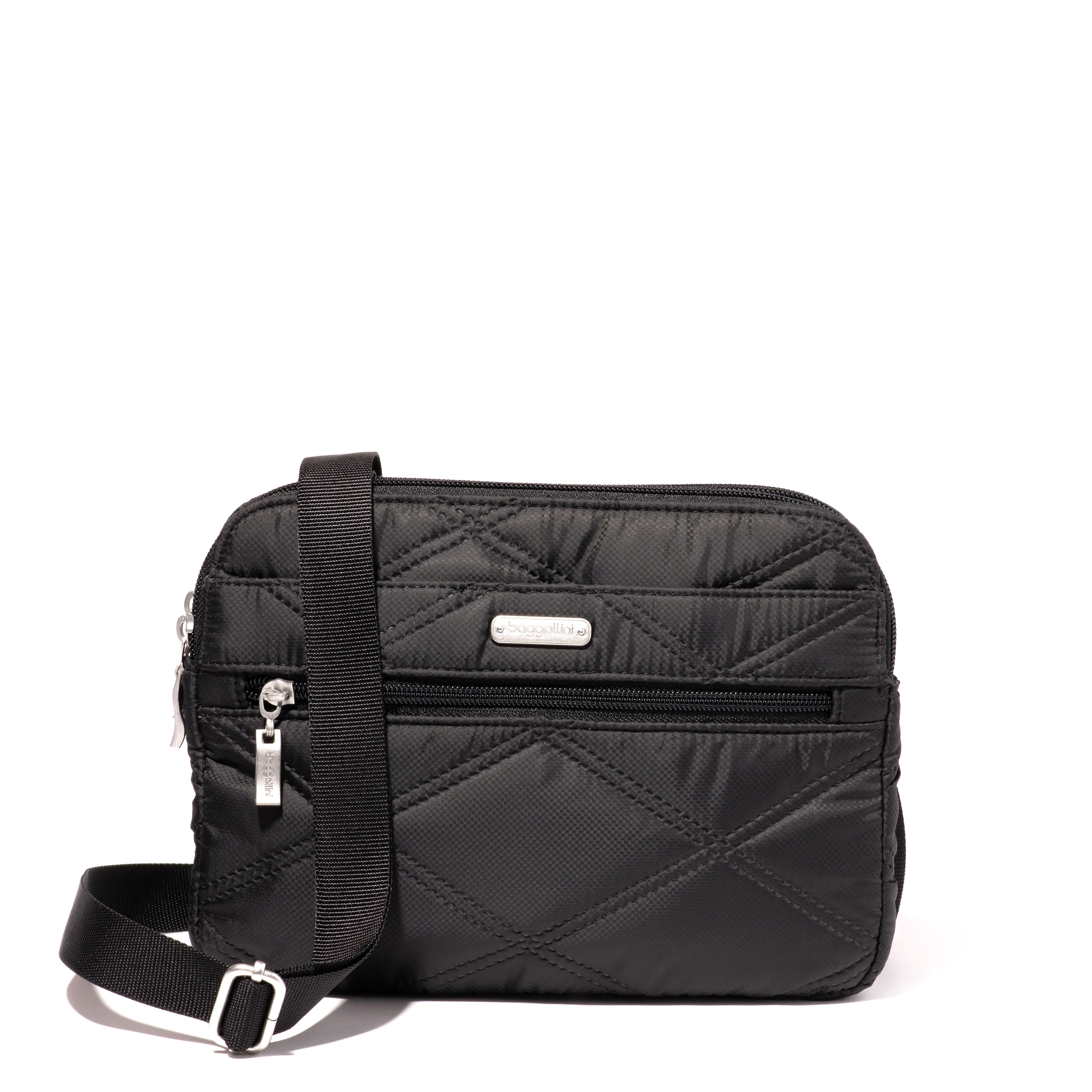 Quilted Double Zip Anytime Crossbody